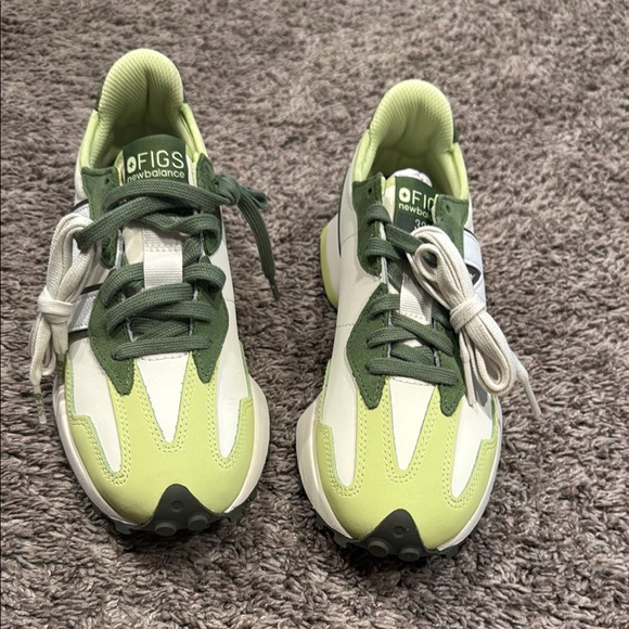 New Balance Shoes - New Balance X Figs 327 Lime and Olive Sneakers size 8.5